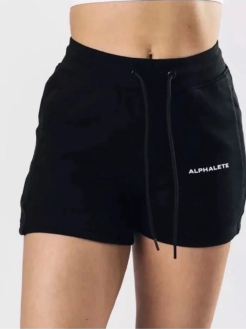 Alphalete Black Women's Athletic Drawstring Shorts